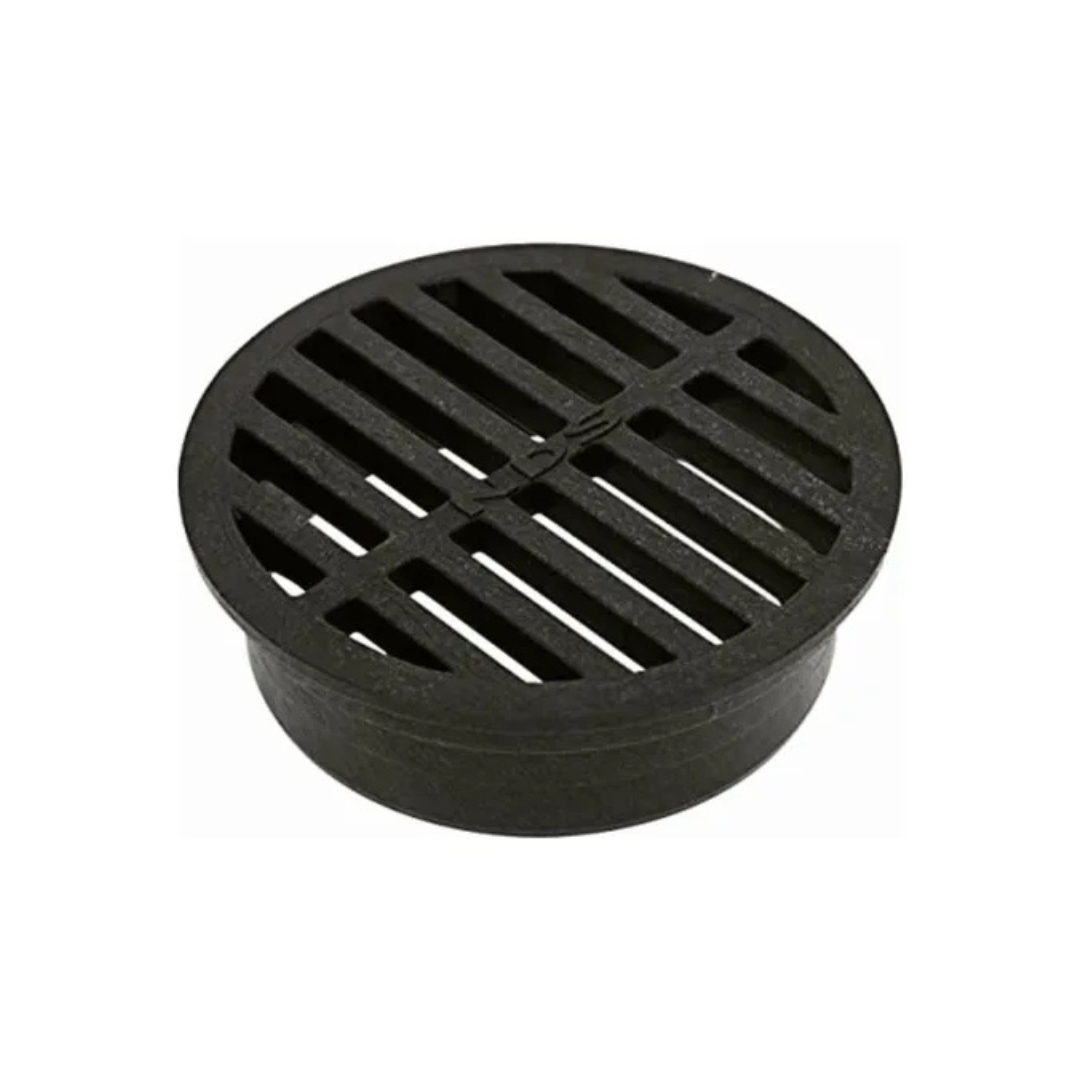 NDS 11 Rejilla redonda plana de 4 PULG NEGRO