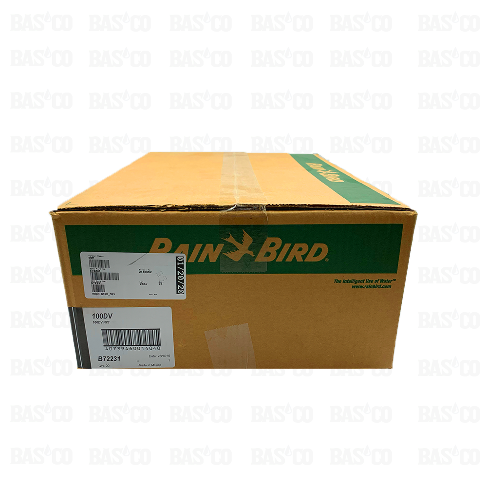 (20) Válvula Eléctrica Rain Bird 100DV De 1 pulg. Incluye Solenoide