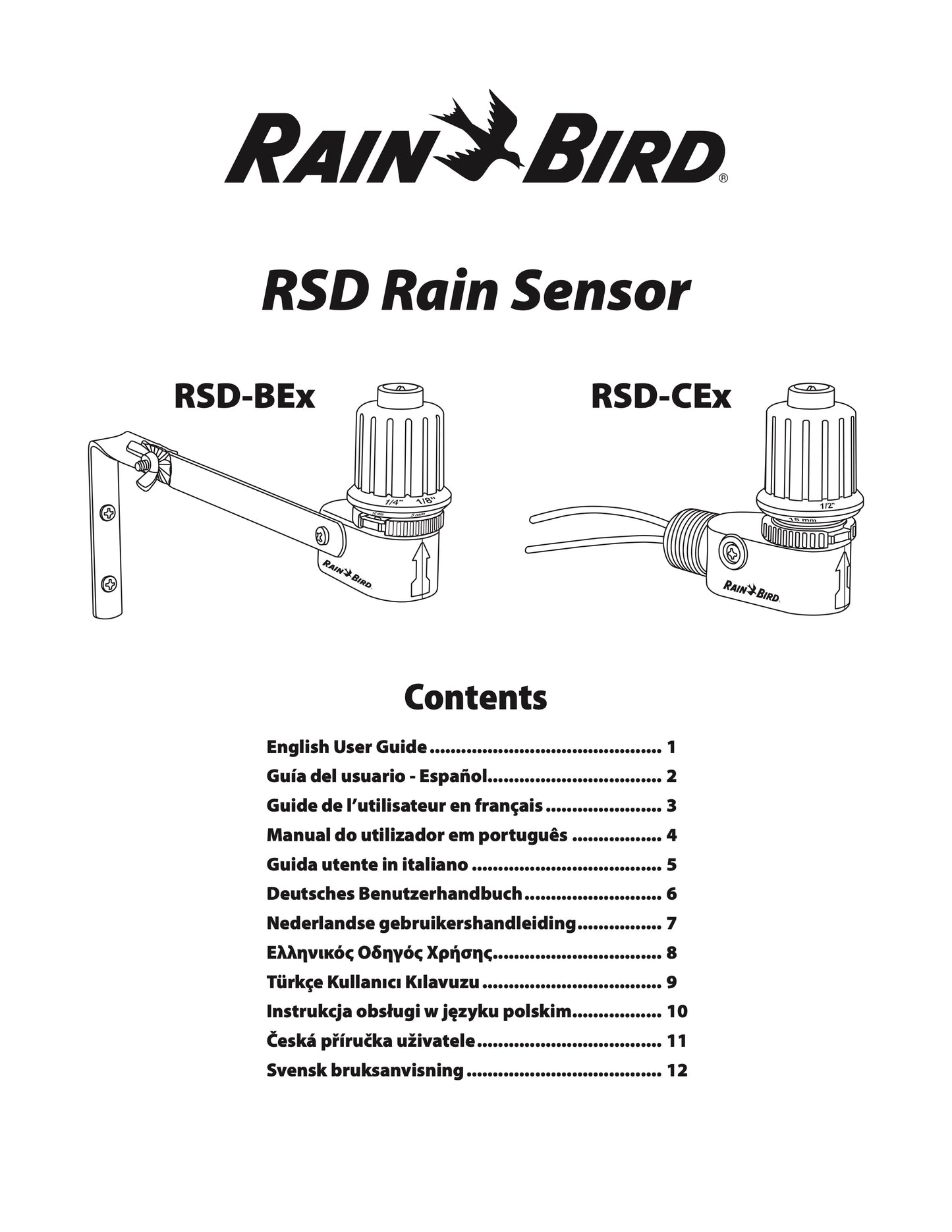 Sensor de Lluvia RSD-BEx Marca RAIN BIRD