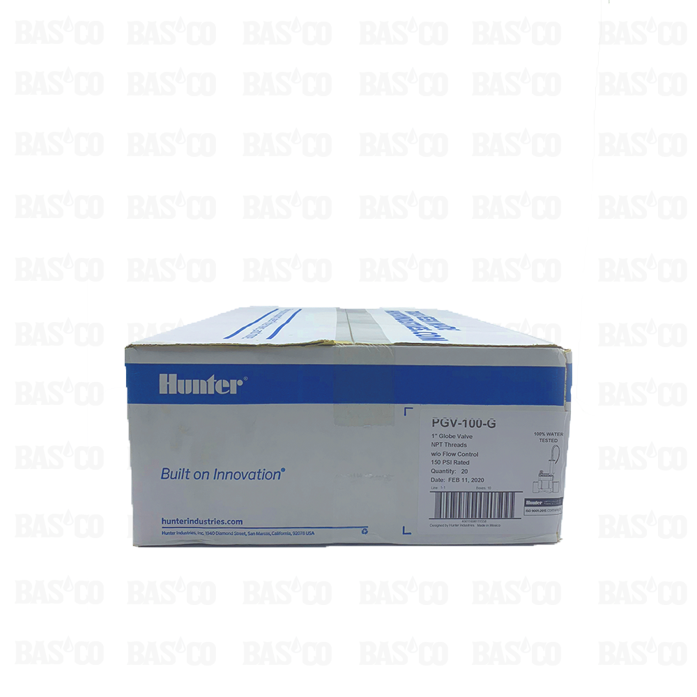 (20) Válvulas Eléctricas Hunter PGV-100G De 1 pulg. Incluye Solenoide