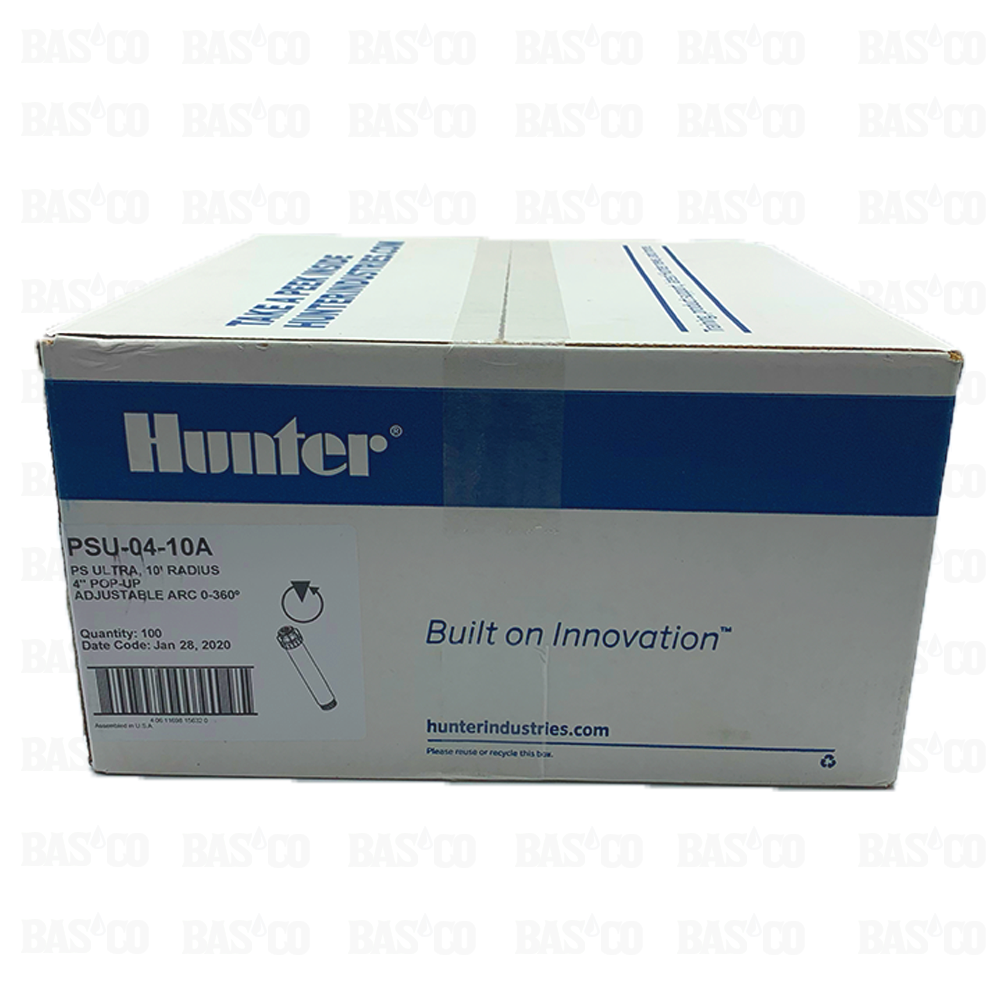 (100) Aspersores Rociador Hunter PSU con Boquilla 10A de 4 pulg.