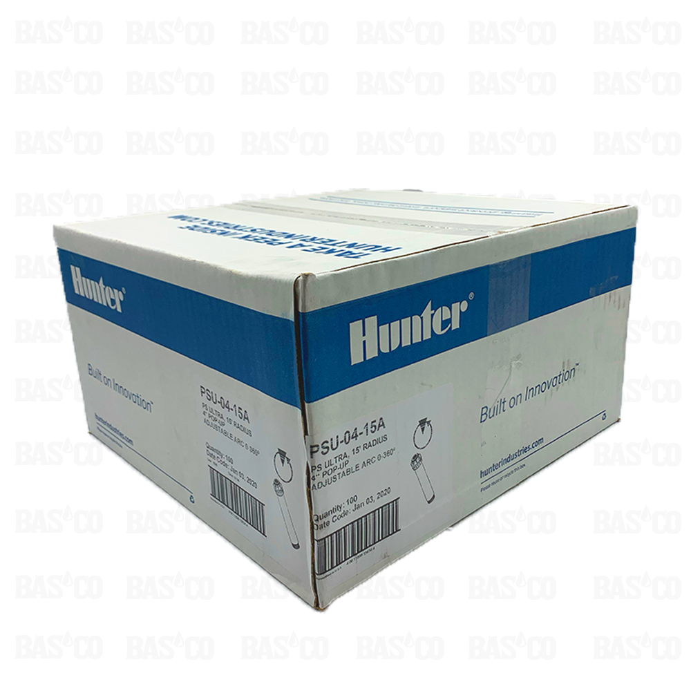 (100) Aspersores Rociador Hunter PSU con Boquilla 15A de 4 pulg.