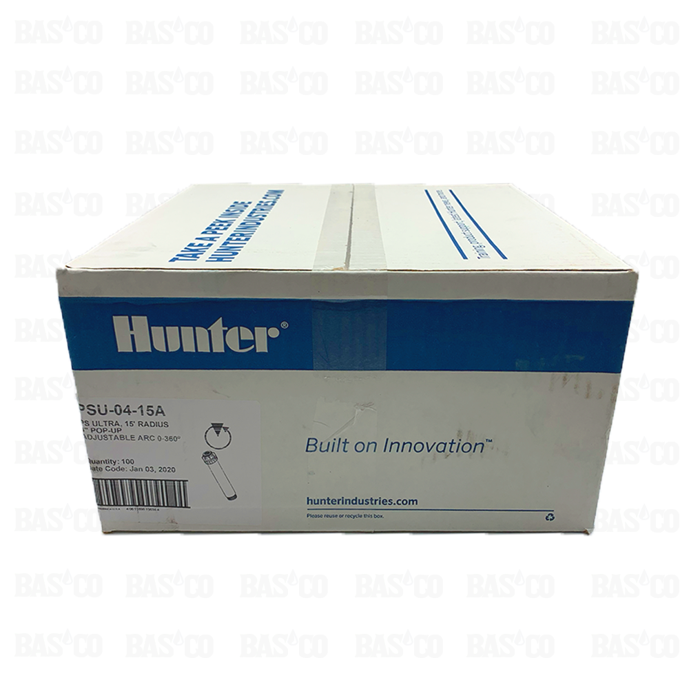 (100) Aspersores Rociador Hunter PSU con Boquilla 15A de 4 pulg.