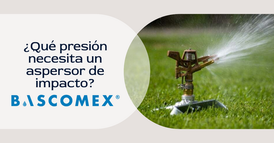 ¿Qué presión necesita un aspersor de impacto?