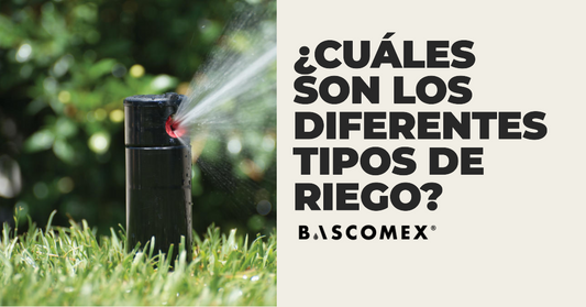 ¿Cuáles son los diferentes tipos de riego?