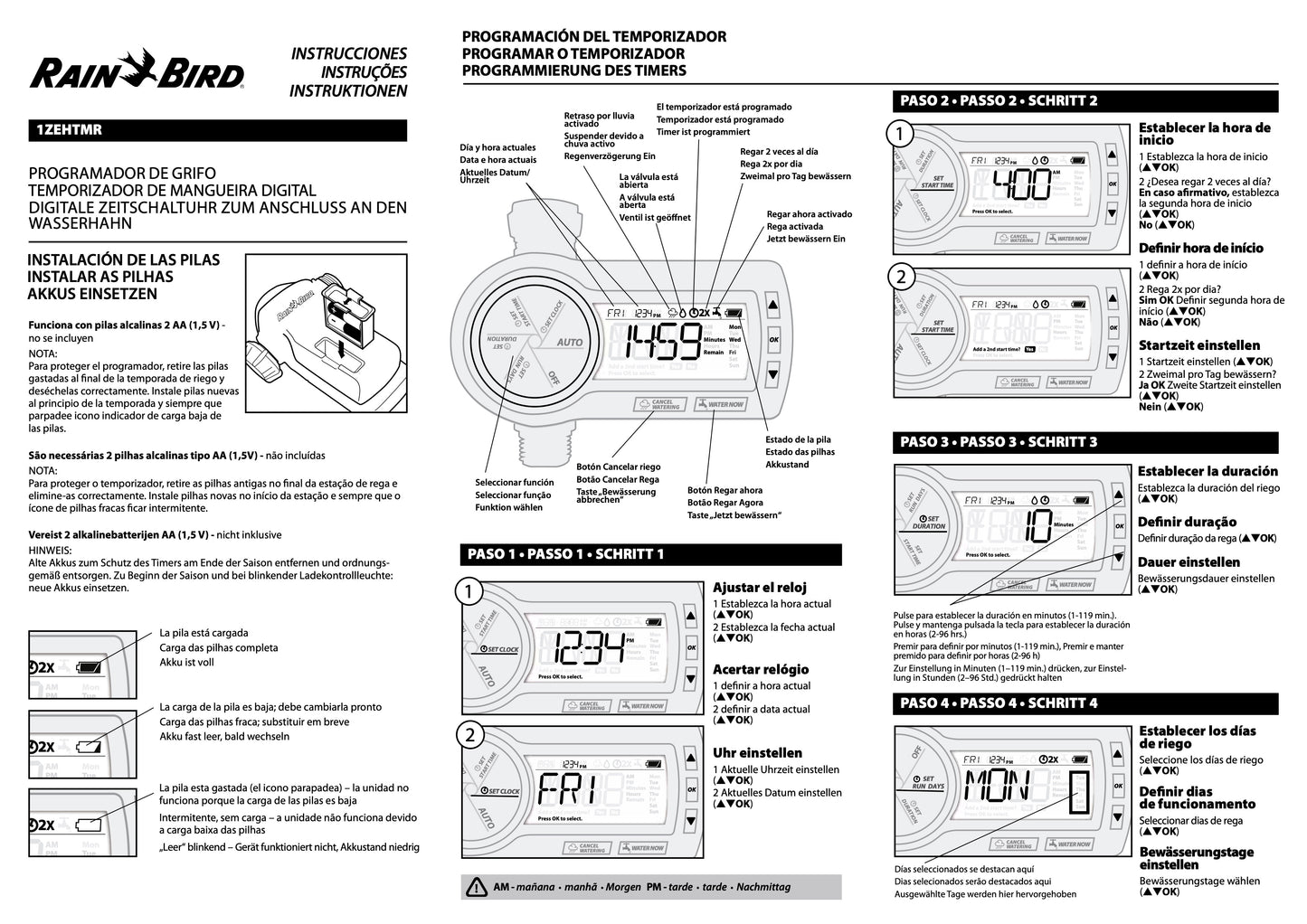 Programador de Grifo Marca RAIN BIRD