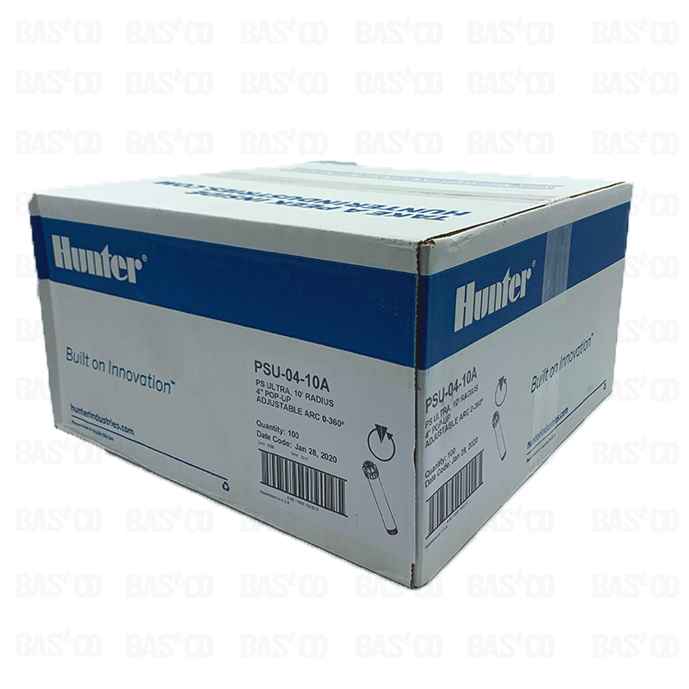 (100) Aspersores Rociador Hunter PSU con Boquilla 10A de 4 pulg.